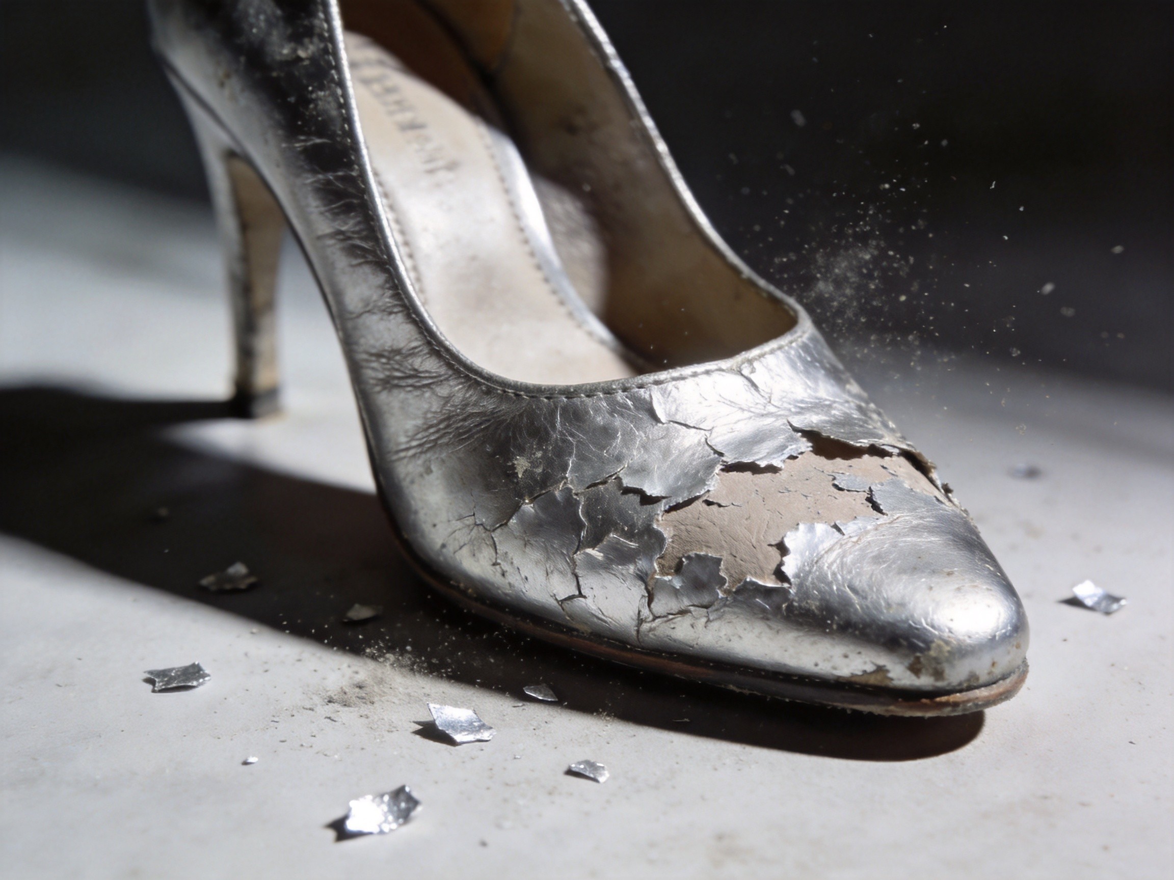 Why Your Metallic Silver Shoes Peel, Flake, and Shed Metallic Powder After 3 Months — The Hidden Aluminum Pigment Adhesion Failure, PU Topcoat Delamination, and Flex Fatigue Behind the 2026 'Mirror Metallic' Epidemic