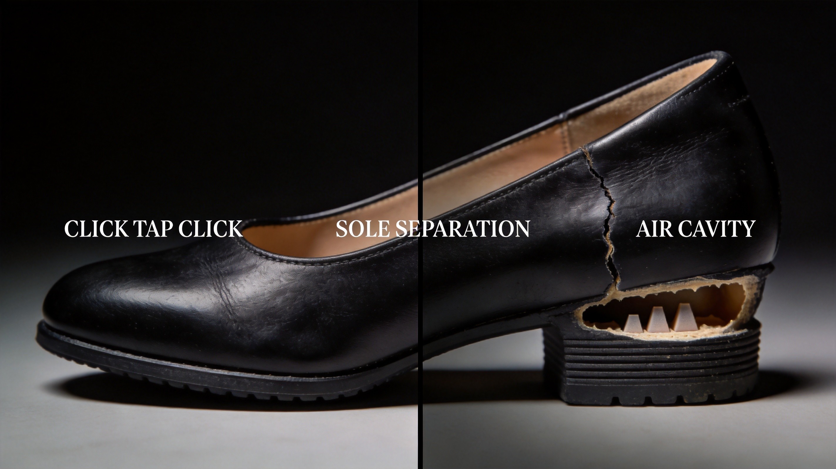 Why Your Shoes Make Clicking or Tapping Sounds With Every Step — The Hidden Sole-to-Upper Delamination, Air-Pocket Cavity, and Wedge-Geometry Failure Behind the 2026 'Click-Clack in the Office' Epidemic